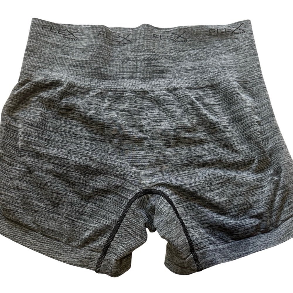 SET OF 2 Women's Gray Workout Stretchy Material Shorts Women’s Large